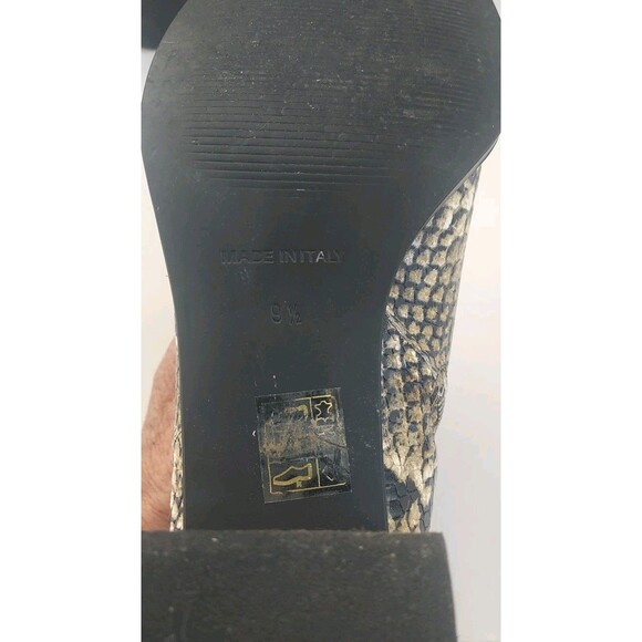 Everlane The Boss Boot Snakeskin Print Zip Leather Size 9.5 Made In Italy - Picture 8 of 10